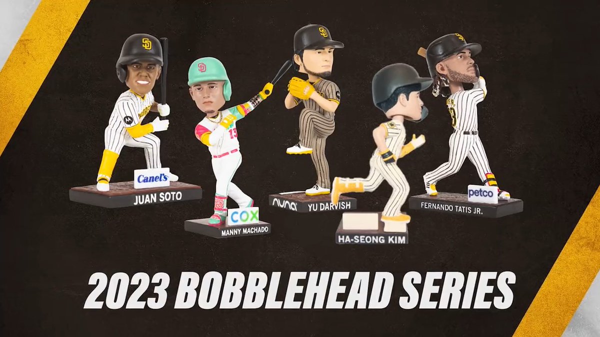 Name a better bobblehead lineup... we'll wait 😮‍💨 Full promotional schedule: