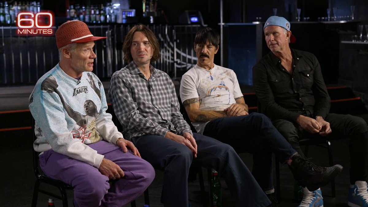 Sunday on 60 Minutes, Jon Wertheim sits down with all four members of the rock band Red Hot Chili Peppers, currently on their biggest tour ever.