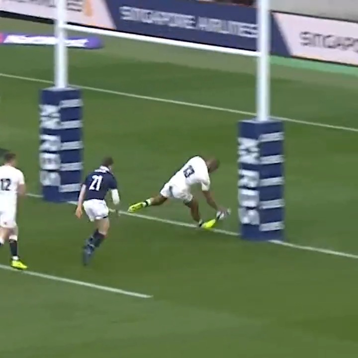 ๐๐๐ Jonathan Joseph Throwback to the 2017 Calcutta Cup where Jonathan Joseph's hat-trick helped us to a 61-21 victory ๐ฅ #ENGvSCO