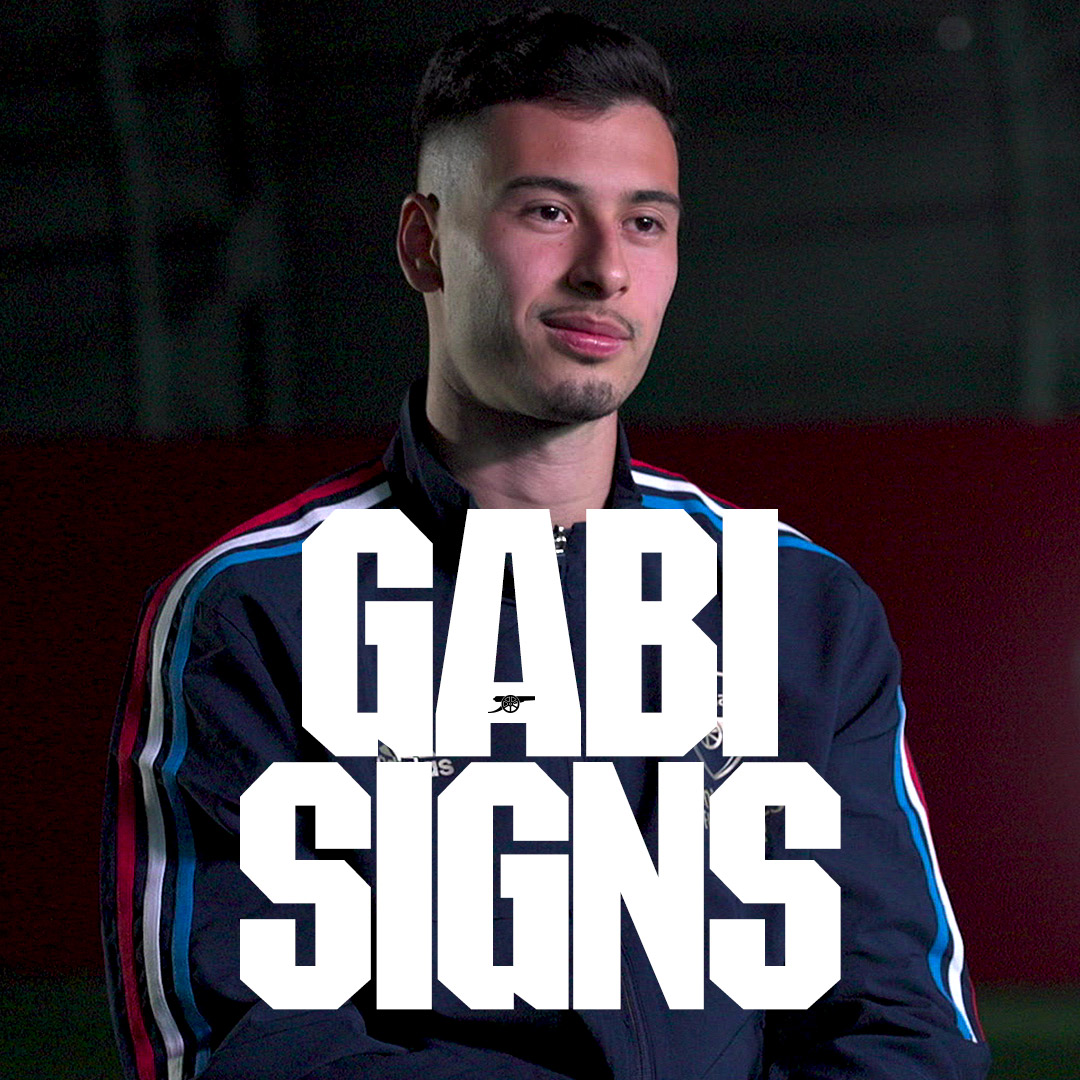 💬 "I love everything about Arsenal. I love the city, I love my teammates, I love the fans, I love the club and I’m going to try my best for this football club."​ ​ We ❤️ this, Gabi