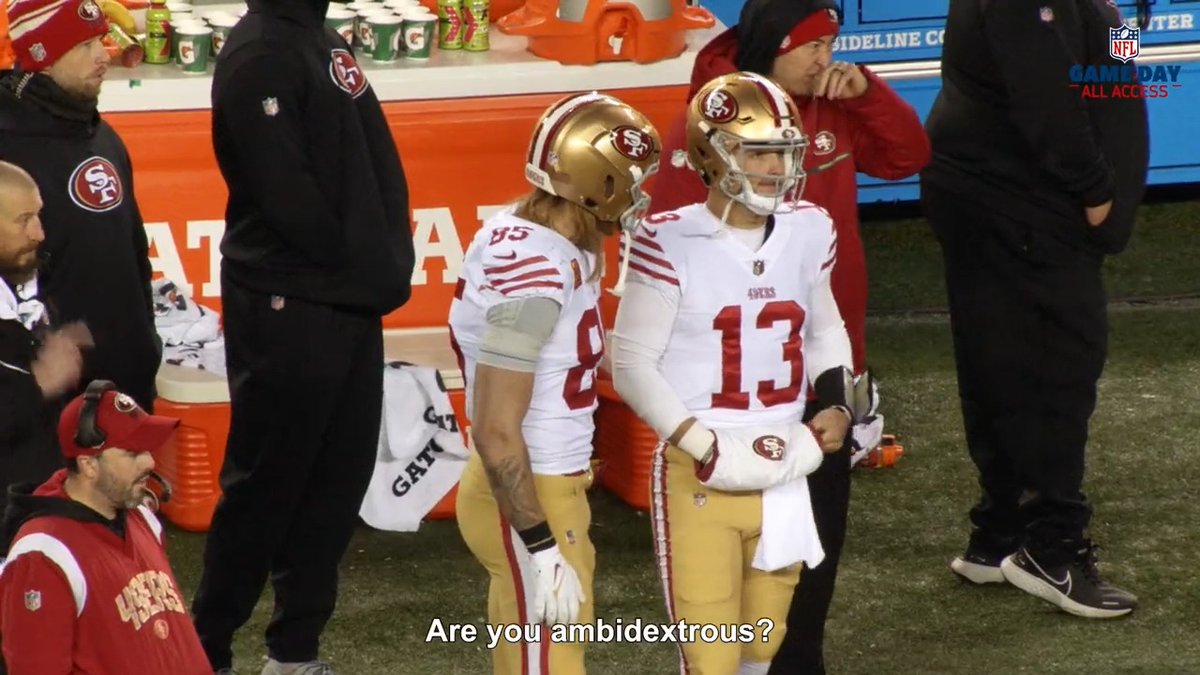 Full clip of George Kittle trying everything he could to keep spirits up against The Eagles ๐ซก #49ers || #FTTB ๐ฅ: NFL Films