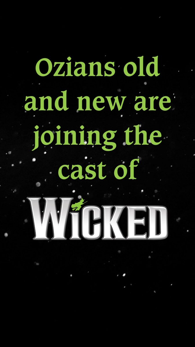 Welcome (or welcome back) to Oz's newest citizens; Alyssa Fox, McKenzie Kurtz, John Dossett, Kimber Elayne Sprawl, William Youmans, and Mary Kate Morrissey! #WICKED