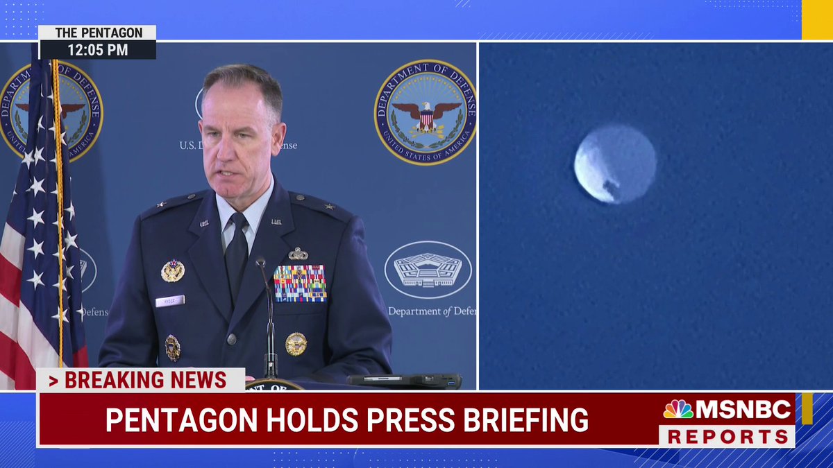 Pentagon Press Secretary Brig. General Pat Ryder: “We know that it’s a surveillance balloon… and we do know the balloon has violated U.S. airspace and international law which is unacceptable.”