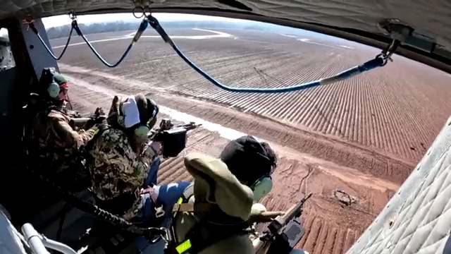 Hunters in Texas are using helicopters to bring down invasive wild pigs to prevent the animals from wreaking havoc on agriculture, tearing up soil and eating plants