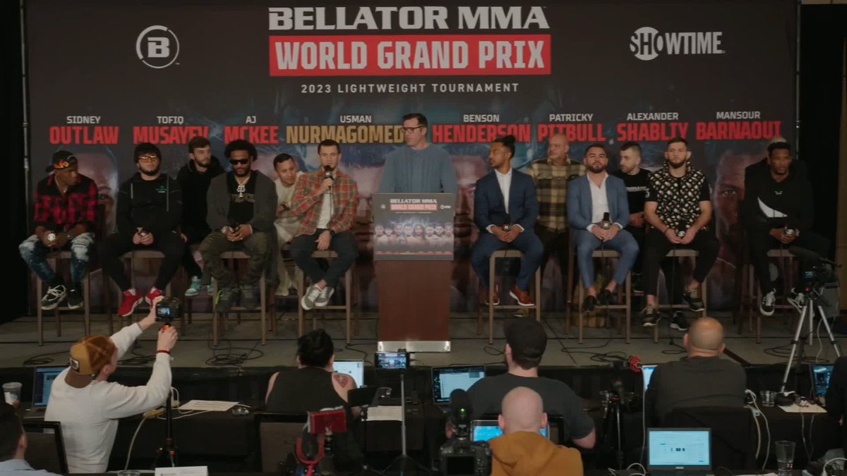 ๐ Usman Nurmagomedov: "We will see!" Quiet confidence from the Lightweight champ of the world. ๐ #BellatorLWGP | โณ 35 Days to Go | @SHOsports