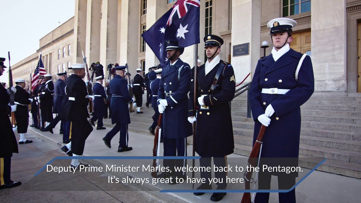 My friend Richard Marles, Australia’s Deputy PM, visited the Pentagon today to discuss the #UnbreakableAlliance between our two countries — a mateship designed to uphold a free and open Indo-Pacific.