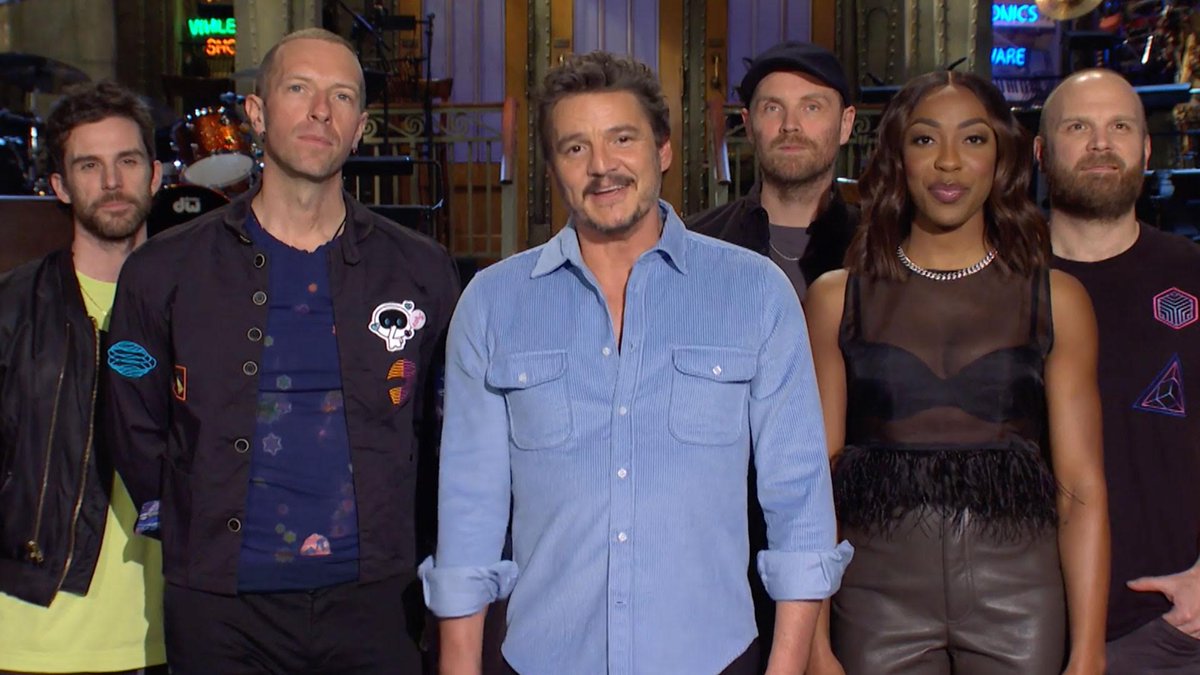 TOMORROW Pedro Pascal hosts with musical guest Coldplay!!!