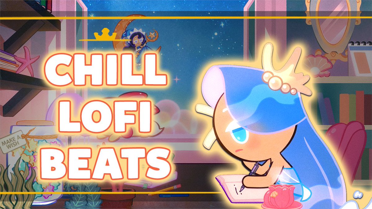 Let's ride a wave of good vibes into the weekend 🌊 Tune in to our YouTube channel for some lofi beats to run to with #SeaFairyCookie! #CookieRun #CookieRunKingdom