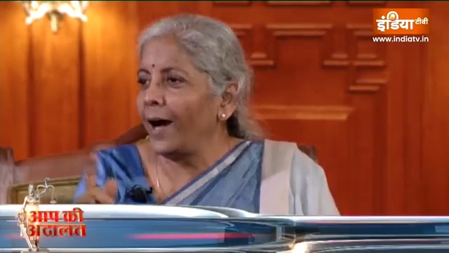 Nirmala Sitharaman's candid replies on #UnionBudget in 'AapKiAdalat' . She spoke openly about #Adani #ED #RahulGandhi #Kejriwal #China #Pakistan #AapKiAdalat with Finance Minister Nirmala Sitharaman Tonight at 10 on India TV