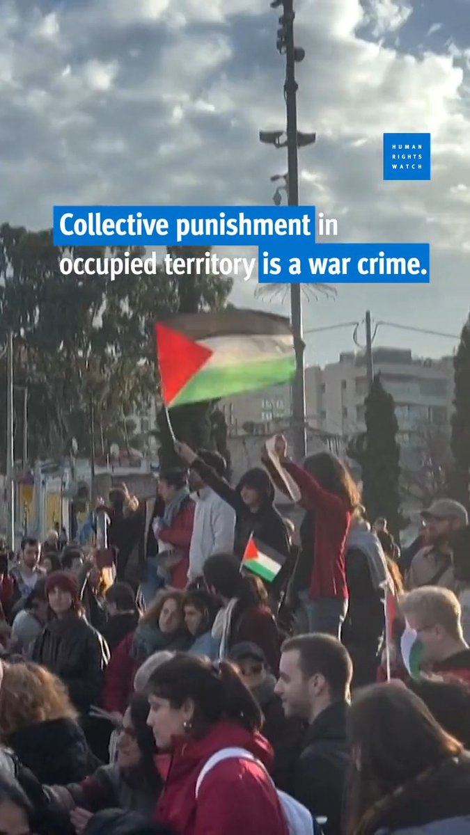 When someone commits a crime, they should be punished. But it is a war crime -- collective punishment -- to punish their family members, as the Israeli government is doing by demolishing their family homes.
