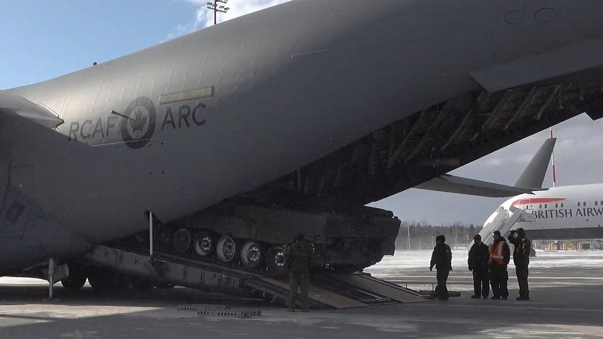 Battle tanks are on their way to help Ukraine. The first Canadian Leopard 2 is en route. Canada's support for Ukraine is unwavering.