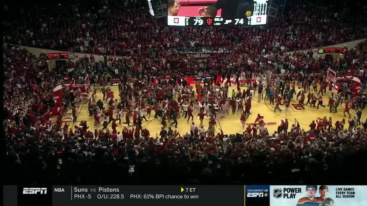It's over. No. 21 Indiana Basketball upsets rival and No. 1 Purdue.