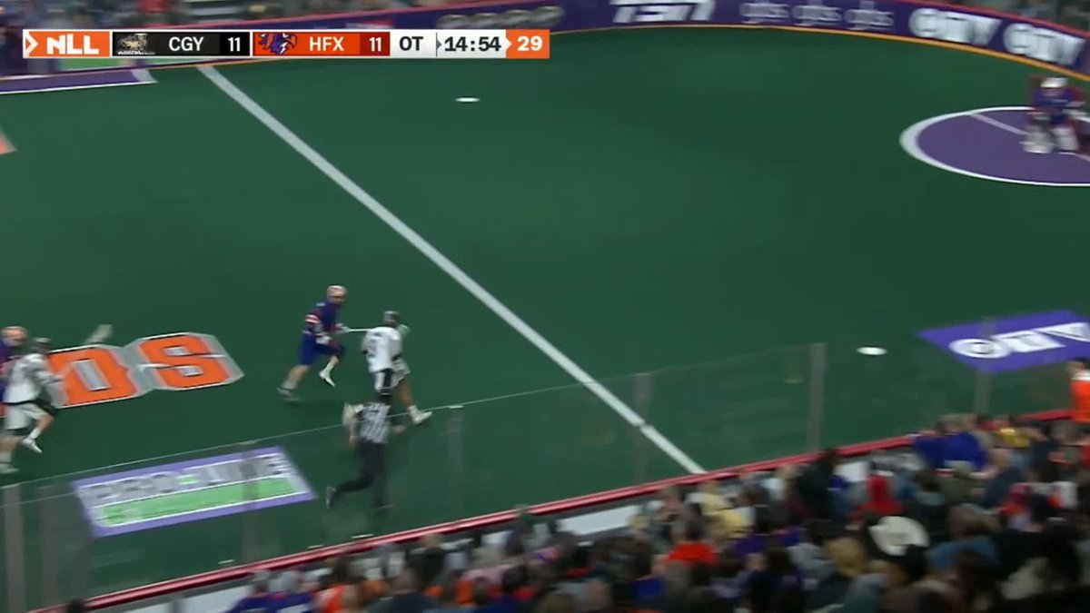 JEFF CORNWALL CALLS GAME!! 9 seconds into overtime, Jeff Cornwall beats Warren Hill to secure the W for Calgary Roughnecks
