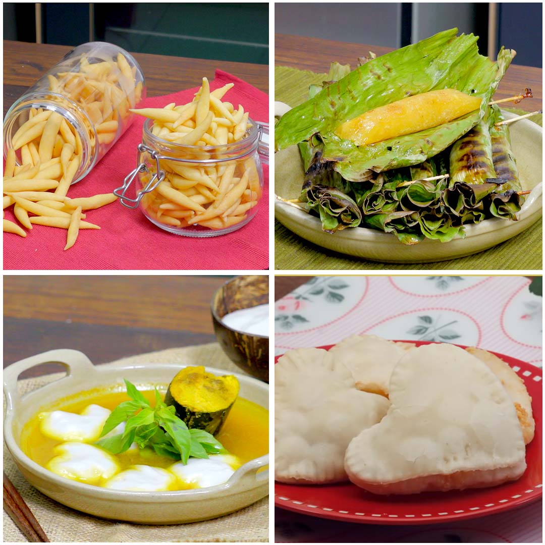 Dibikin jadi garing bisa, dibikin jadi kenyal-kenyal juga bisa kok. Olahan sagu emang bisa dibikin jadi apapun yang kamu suka. Nah punya kumpulan berbagai resep yang menggunakan bahan dari sagu. Coba bikin yuk! Resep lengkap klik: