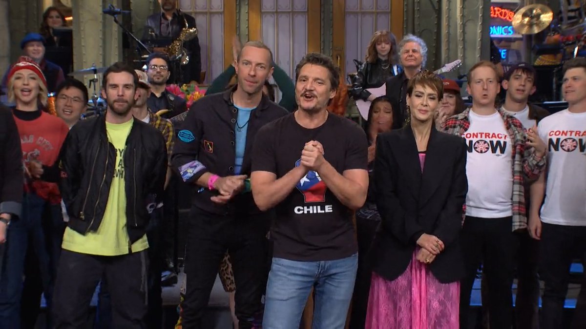 Thank you, Pedro Pascal, Coldplay, Jacob Collier, Jason Max Ferdinand Singers, and Sarah Paulson! Goodnight!