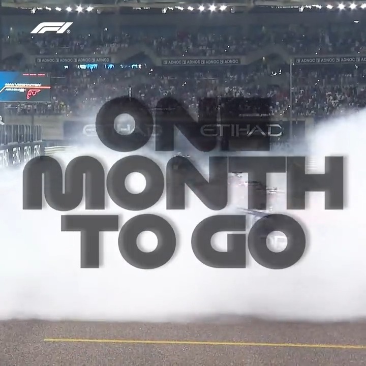 ONE MONTH TO GO!!! ⌛️🤩 #F1