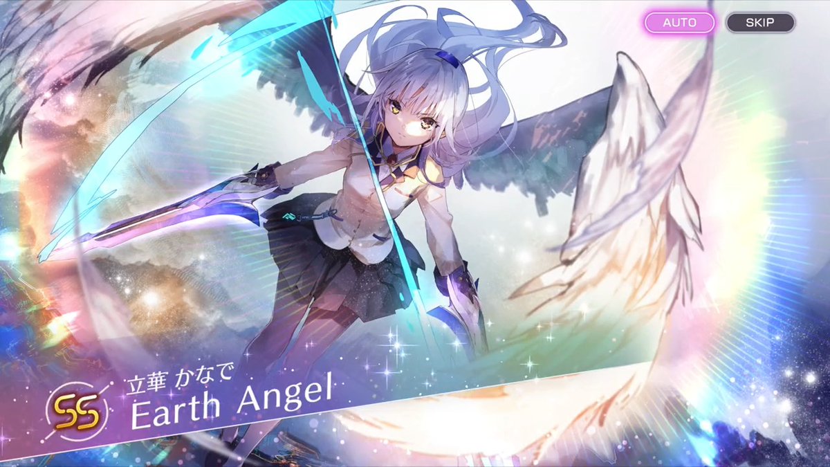 【Angel Beats!コラボガチャ！】 2/10 11:00からAngel Beats!コラボガチャが登場します！ ヘブバン初の、期間限定スタイルとなります。 【新登場 期間限定スタイル】 ■SS[Earth Angel]立華かなで（CV #花澤香菜 ） ■SS[Rain Fire]仲村ゆり（CV #櫻井浩美 ） #ヘブバン #ヘブバンAngelBeatsコラボ