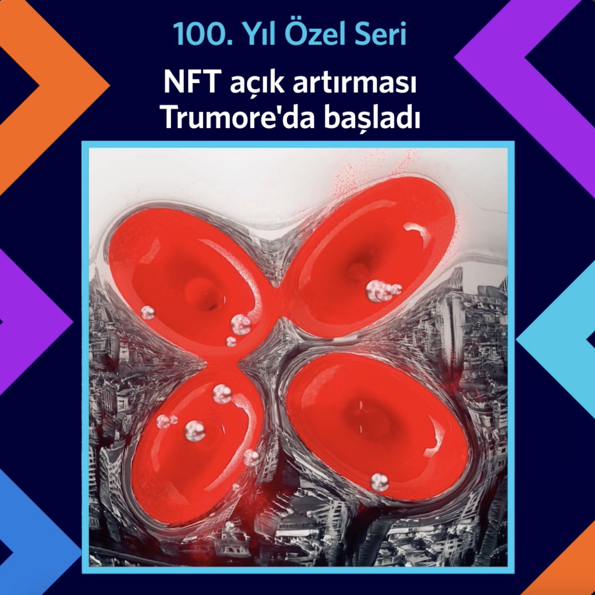 Togg 100. Yıl Özel Seri NFT Koleksiyonu açık artırması #Trumore'da başladı. Şimdi Trumore’dan NFT Alım Platformumuzu keşfedebilirsiniz.