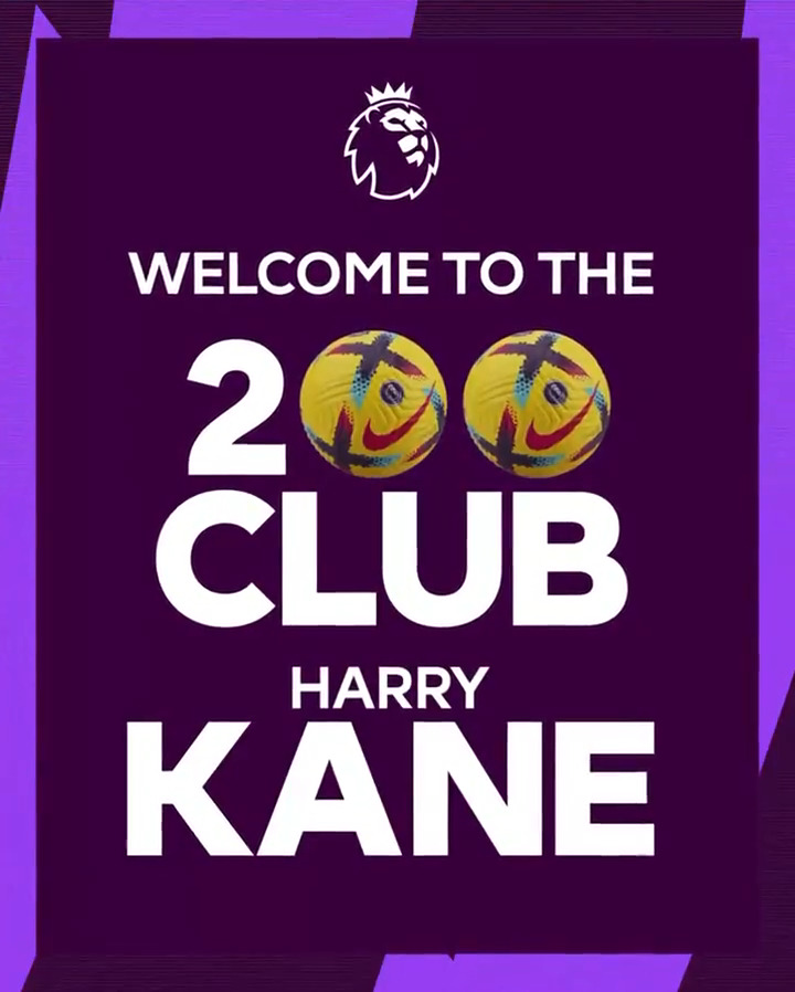 Welcome to The 200 Club, Harry Kane! 🎟 #PL | Tottenham Hotspur