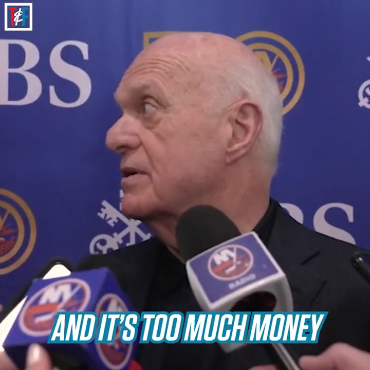 Lou Lamoriello signs Bo Horvat to a too-long/too-much-money contract 😂 (📹: New York Islanders)