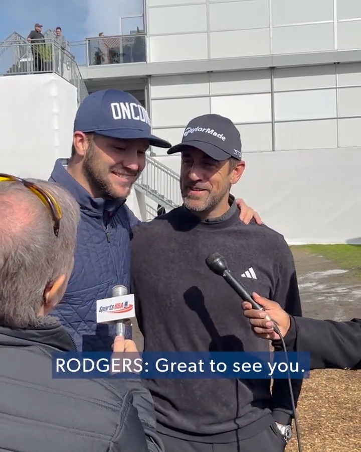 This bromance ❤️😂 Josh Allen was the first player to congratulate Aaron Rodgers after his win @ATTProAm.