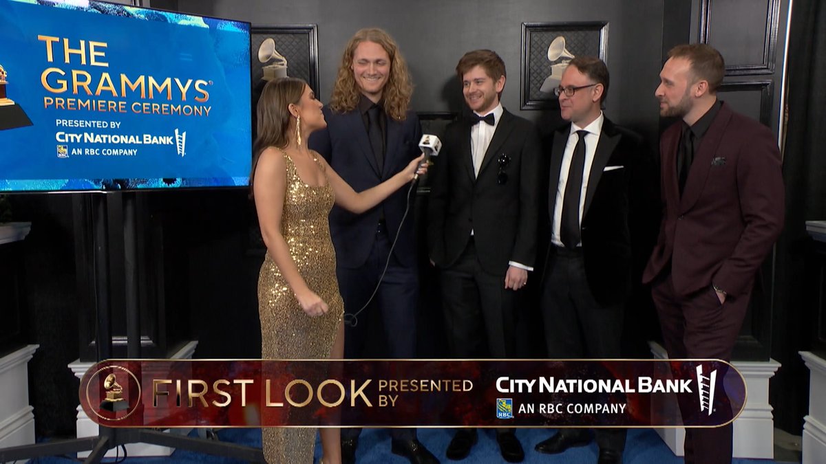 🎶 Meet the team behind Harry Styles.' 'Harry's House' as they discuss their GRAMMY win for Best Engineered Album, Non-Classical at the City National Bank Bank First Look Camera: #GRAMMYs
