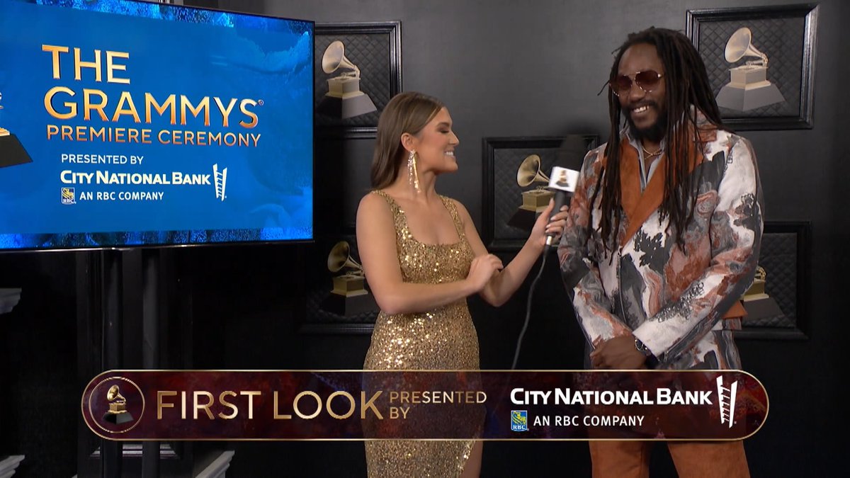 Best Reggae Album winner The Kalling let us know at the City National Bank Bank First Look Camera who he's thankful for after winning a GRAMMY at the #GRAMMYPremiere Ceremony. 🎶 #GRAMMYs