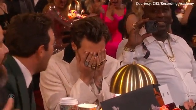 Whose house?!? Harry Styles. won Album of the Year for #HarrysHouse at the #GRAMMYs