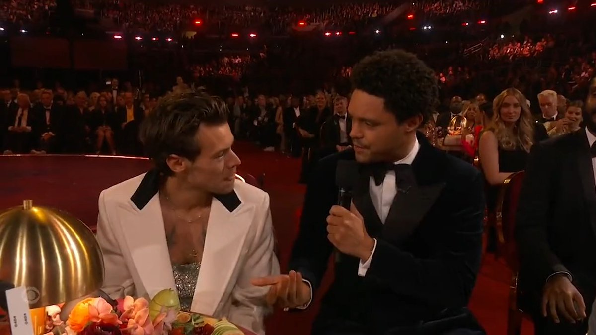 Way to shoot your shot, Trevor Noah. We 👀 you. #GRAMMYs