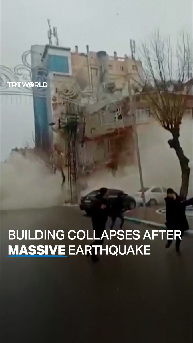 This is the moment a building in Türkiye’s Sanliurfa collapsed after a major 7.4-magnitude earthquake struck Türkiye
