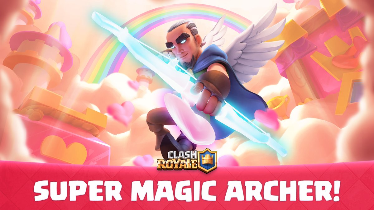 It's the Season of Love & Magic! 😍 Turn enemy Troops to your side with Super Magic Archer's love arrows! 💘
