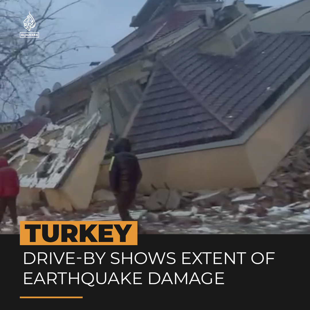 Driving through the Turkish city of Kahramanmaras shows the devastation caused by the deadly magnitude 7.8 earthquake ⤵️