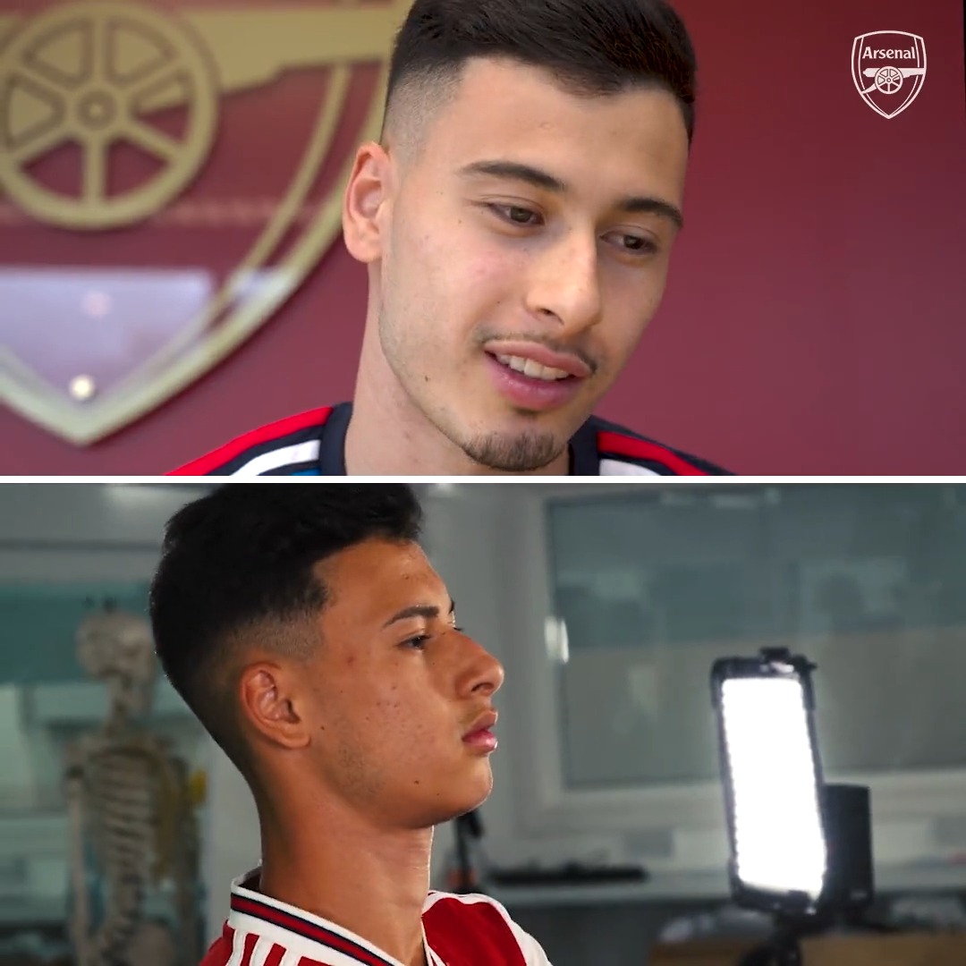 💬 “I was so nervous… It’s good to see how far I’ve come!” Gabriel Martinelli looks back on his first day at The Arsenal ❤️