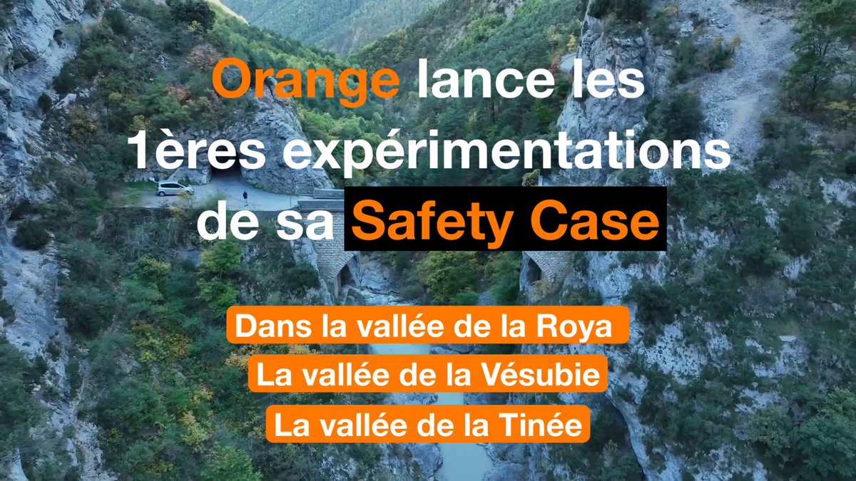 🚀1ères expérimentations #SafetyCase à #Venanson, #Valdeblore, Breil sur Roya & #Tende ❌ Lors de coupure du réseau électrique & téléphonique suite aux impacts de catastrophes naturelles ✅ En 15 min, une bulle de connectivité est déployée #SafetyCase, une #innovation Orange👇