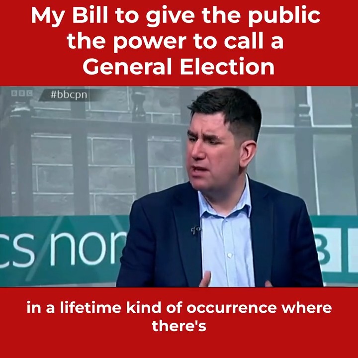 Great to discuss my Bill to give the public the power to call a General Election on the BBC. Our democracy needs modernising so the public can stop unrepresentative governments clinging on to power. #bbcpn