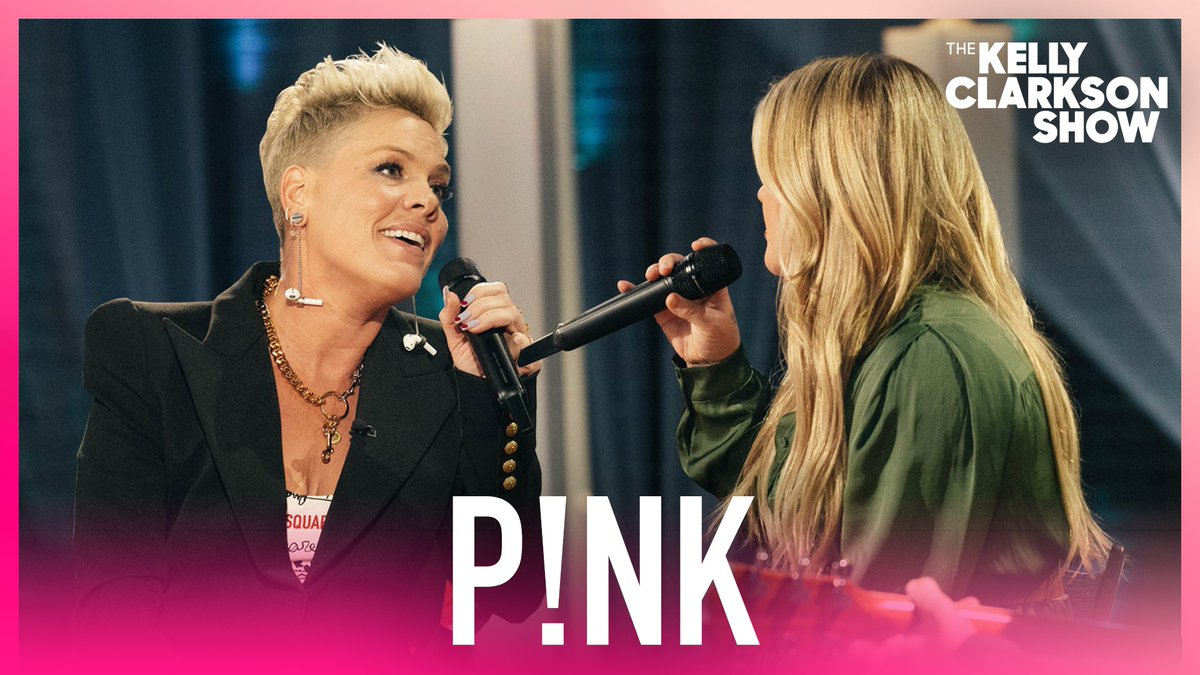 Most iconic pairing of all time?? 🤩🎶 @pink Kelly Clarkson