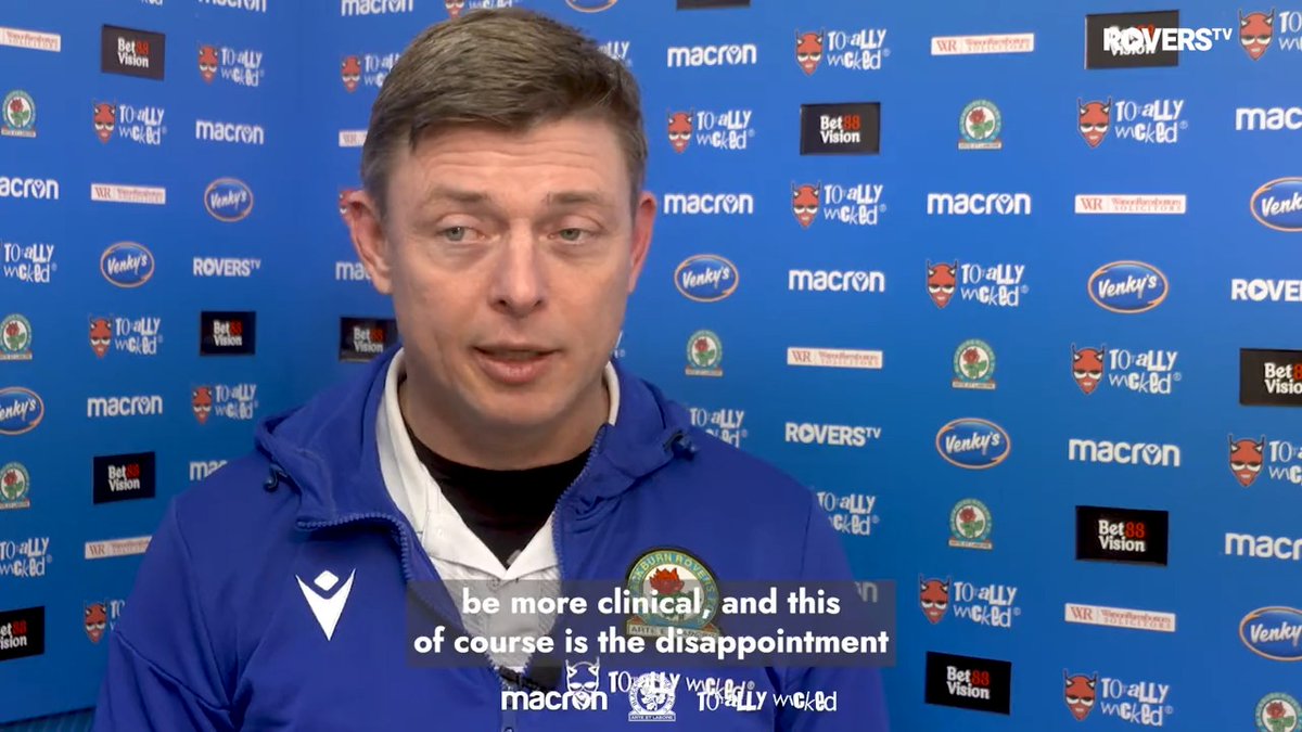 🗣️ Jon Dahl Tomasson's verdict on tonight's draw. #ROVvWIG | #Rovers 🔵⚪
