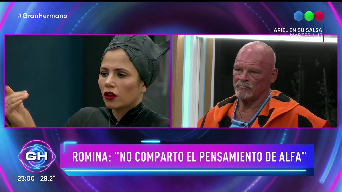 Romina se sinceró con Santiago: Aclaró que las cosas con Alfa no están bien y que no comparte su pensamiento😒 👉🏼Seguí #GranHermano en #GH2022