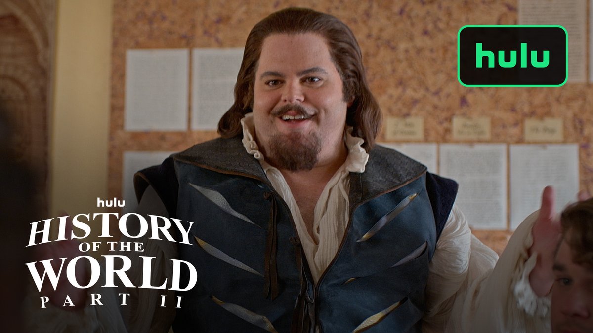 A sequel 40 years in the making, Mel Brooks' History of the World PART II 🌍 A four night event, streaming March 6 on Hulu. I’m in it 2! #HistoryOfTheWorldPart2