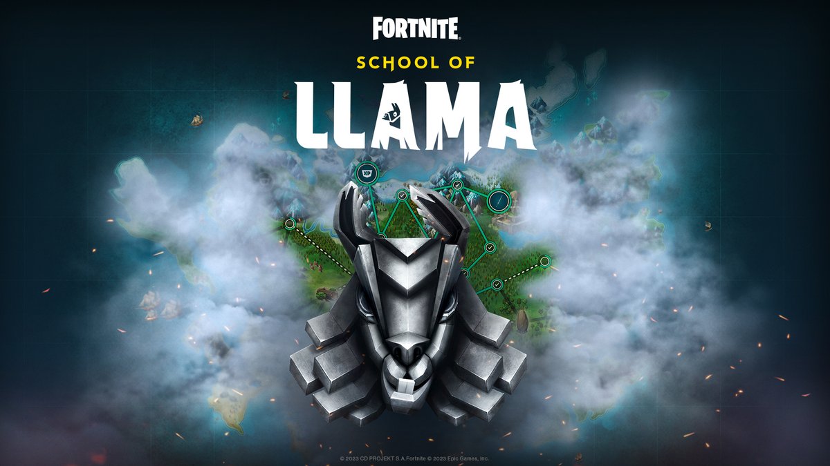 Enter the School of Llama to progress through the challenges, and earn multiple in-game rewards each week! ⚔️ Don’t miss a chance to check out islands built in collaboration with Team Unite and Vysena Studios! Log in here: