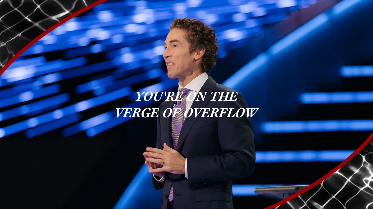 Your time is coming. It’s not too late; you’re not too old. Business may be down, the medical report may not be good, but you’re in position for overflow. Tune into Joel’s message today! "Get Ready for Overflow":