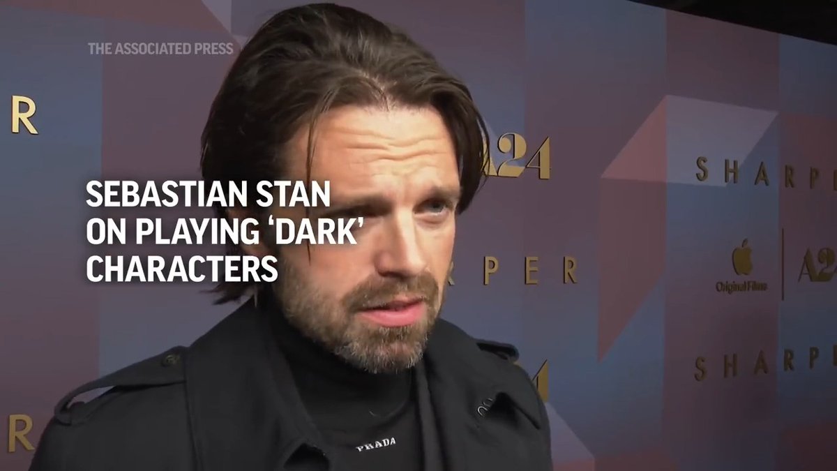 Sebastian Stan dishes about why he opts to play more dark and charming characters. The actor walked the red carpet alongside his co-stars at the #SharperMovie premiere in London.