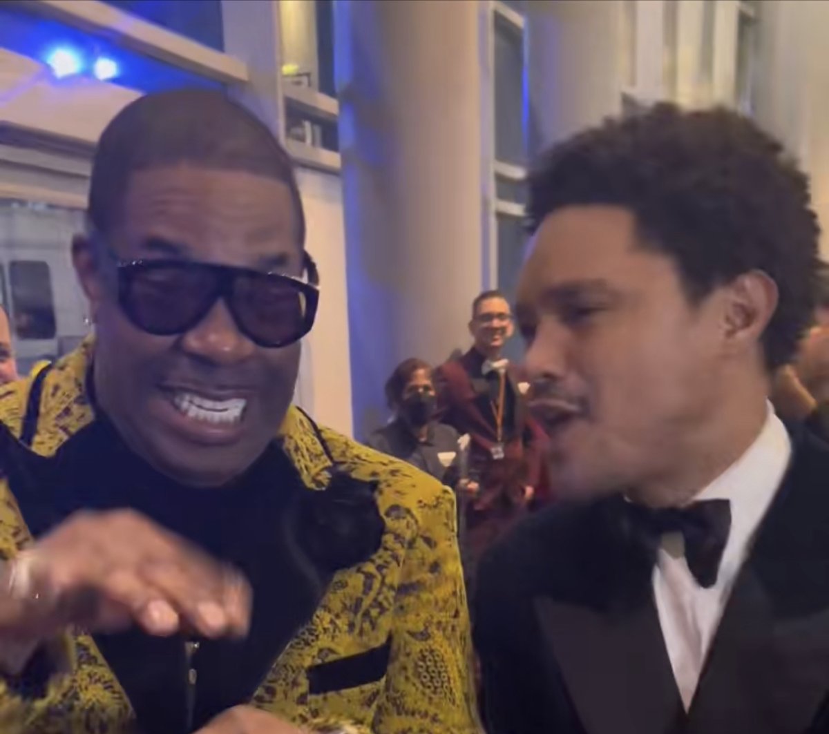 This moment between Busta Rhymes and Trevor Noah ❤️ #GRAMMYs