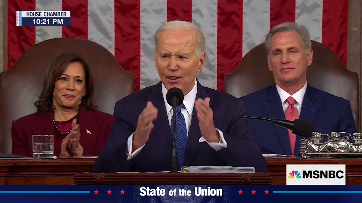Lawrence: Biden just negotiated the budget, during the State of the Union address, on live TV, and won. "This was the worst possible night for Kevin McCarthy ... This is over for McCarthy, the year is over."