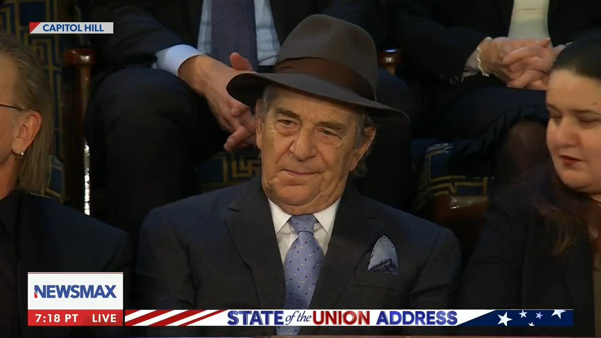 BIDEN: "An assailant unleashed a political violence in the home of the then-Speaker, using the same language the insurrectionists used as they stalked these halls &amp; chanted on Jan. 6. Here tonight is the man who bears the scars of that brutal attack... my friend, Paul Pelosi."