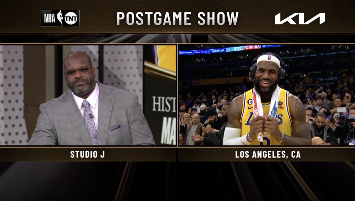 .SHAQ: “Does this now make you the greatest player of all time?” LeBron James: “I’m gonna take myself against anybody that’s ever played this game. … I always feel like I’m the best to ever play this game.”