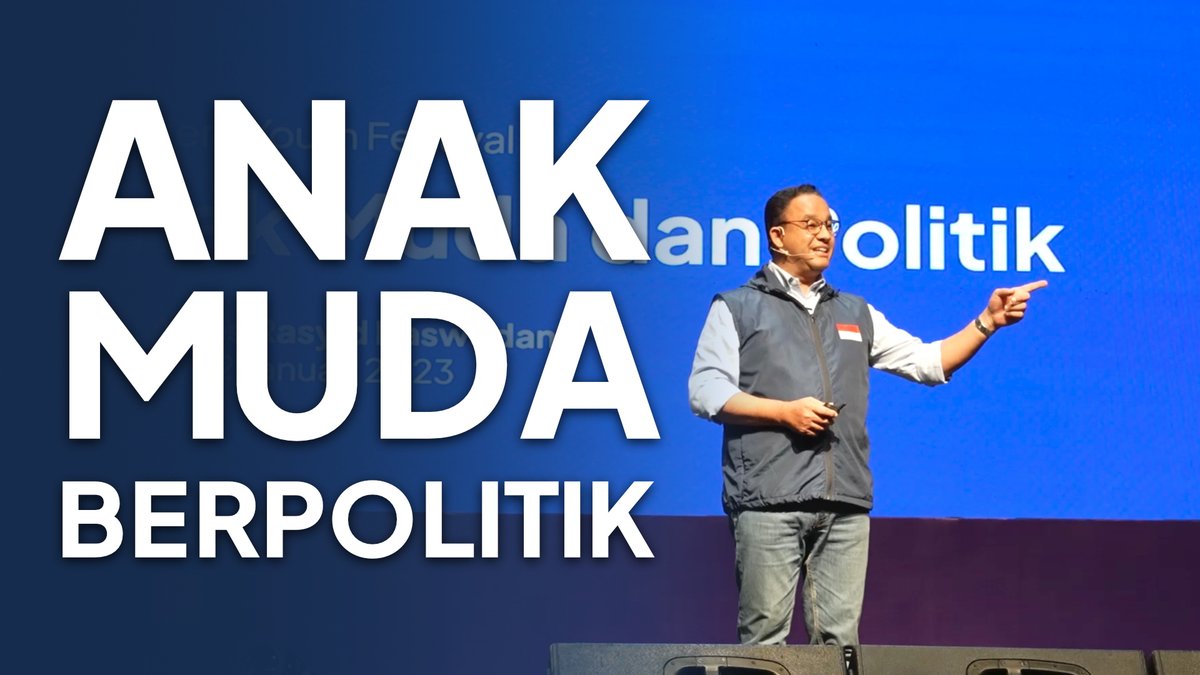 Anak muda menawarkan masa depan. Politik adalah tempat di mana keputusan akan masa depan itu dibuat. Keduanya harus menjadi satu kesatuan. #AniesBaswedan #NasdemYouthFestival #NYF2023 #Politik #AnakMuda #Bandung #UntukIndonesia