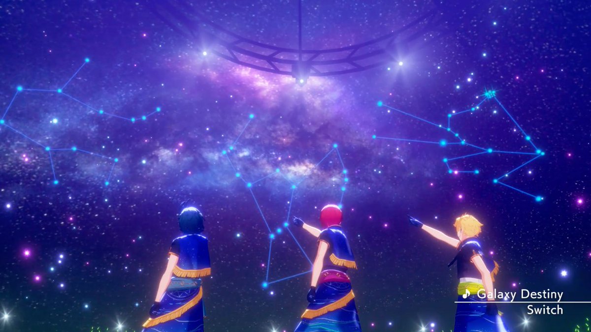 【お知らせ】 2月9日15時に『Switch』が歌う『Galaxy Destiny』をライブ楽曲に追加予定✨ アプリでの登場に先行して『Galaxy Destiny』のMVを公開します❗ MVはあんスタチャンネルでも公開していますので是非チェックしてみてください🎶 #あんスタ
