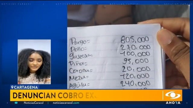 Nuevamente Cartagena está en el ojo del huracán por el cobro excesivo a turistas. Un grupo de norteamericanos pidieron bebidas, pescados, pollo y algunos cigarrillos. La cuenta por $2'800.000 llegó en una hoja de cuaderno. Más en