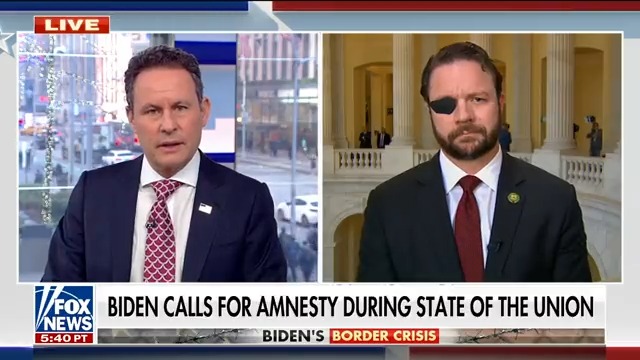Biden calls for amnesty during the State of the Union and Rep. Dan Crenshaw joins with his reaction. WATCH:
